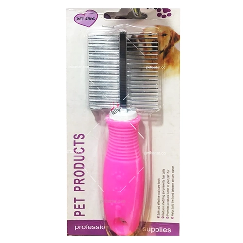 گره بازکن شانه ای فلزی دو طرفه پت کینگ