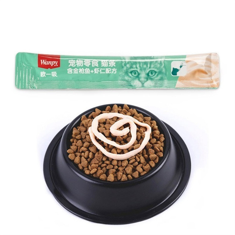بستنی گربه ونپی مدل سفارش چین با طعم ماهی تن و میگو بسته 5 عددی