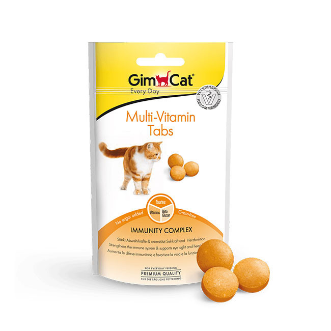 قرص مولتی ویتامین گربه جیم کت مدل Multi-Vitamin Tabs وزن 40 گرم