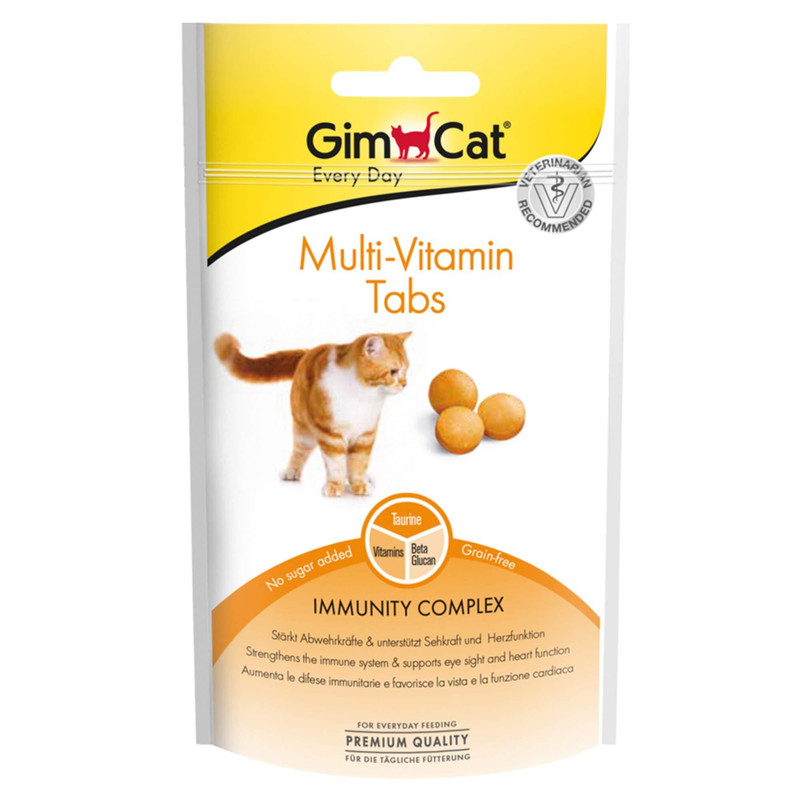 قرص مولتی ویتامین گربه جیم کت مدل Multi-Vitamin Tabs وزن 40 گرم