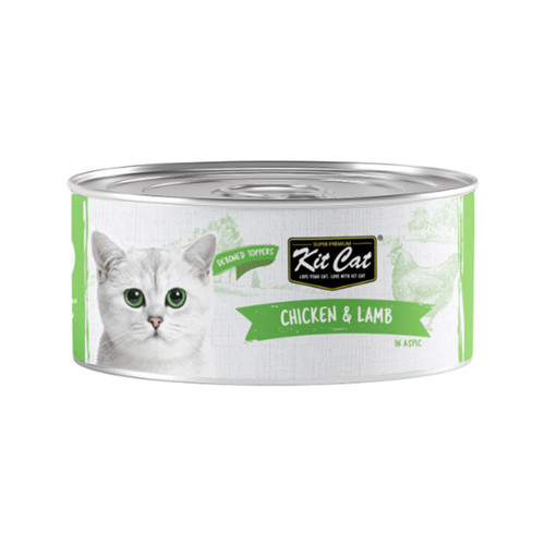 پوچ گربه بالغ کیت کت مدل Chicken & Lamb با طعم مرغ، بره وزن 80 گرم