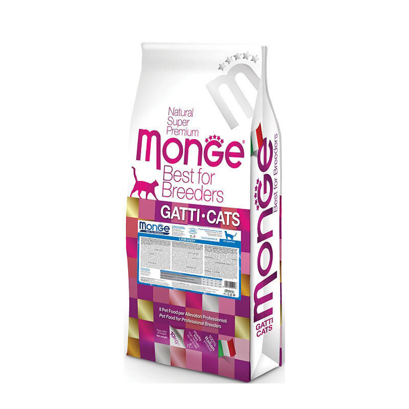 غذای خشک گربه بالغ مونژ مدل Monge Urinary دستگاه ادراری طعم مرغ وزن 10 کیلوگرم