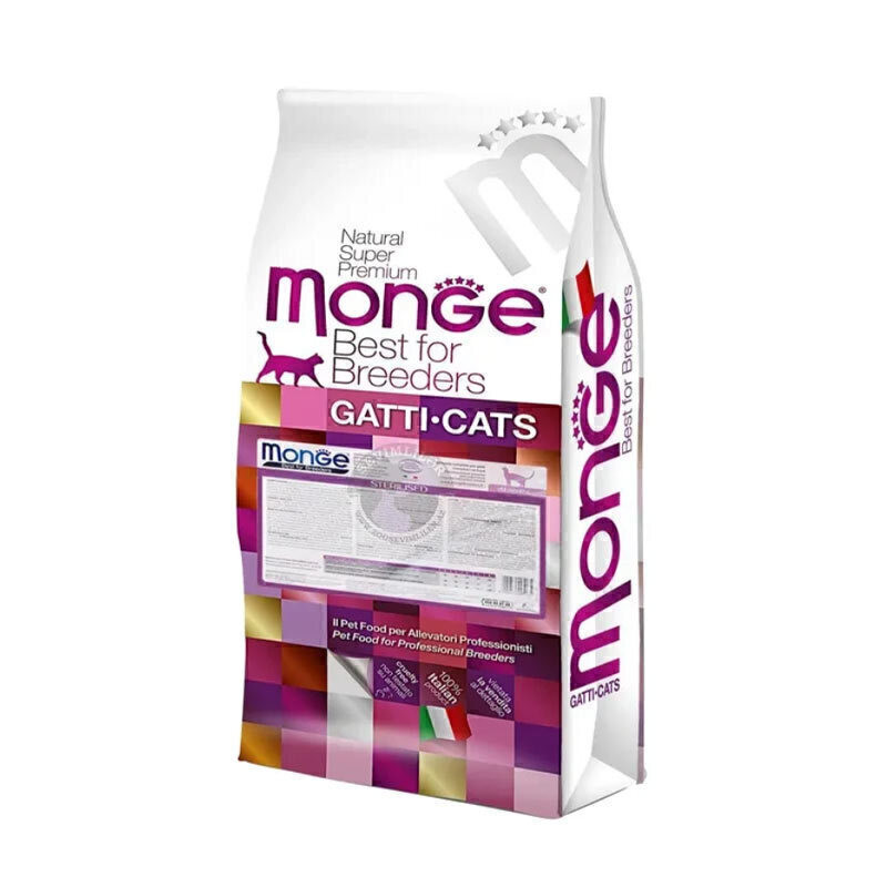 غذای خشک گربه بالغ عقیم شده مونژ مدل Monge Sterilised طعم مرغ وزن 10 کیلوگرم