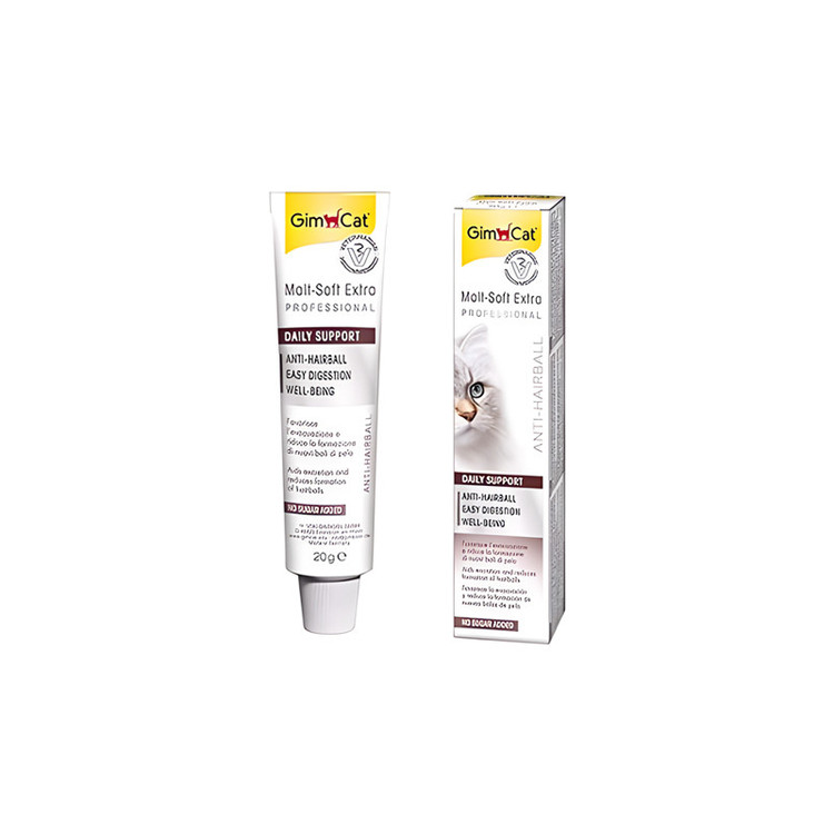 خمیر مالت گربه جیم کت مدل Malt Soft Paste Extra Anti Hairball وزن 20 گرم