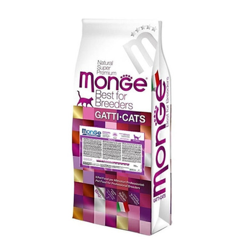 غذای خشک گربه بالغ مونژ مدل Monge Indoor Chicken طعم مرغ وزن 10 کیلوگرم