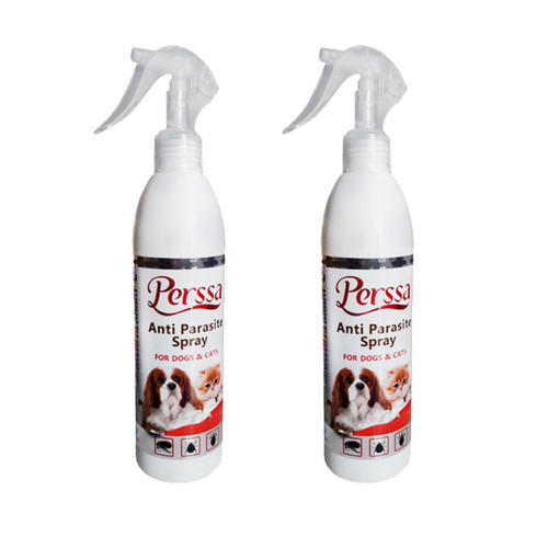 اسپری ضد انگل سگ و گربه پرسا مدل Anti-Parasite حجم 300 میلی لیتر بسته 2 عددی