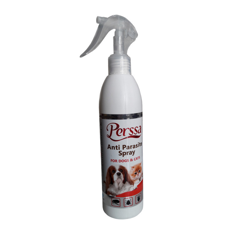 اسپری ضد انگل سگ و گربه پرسا مدل anti parasite spray حجم 300 میلی لیتر