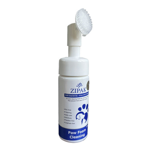 فوم تمیز کننده پنجه سگ و گربه زیپک مدل Cleaning Foam حجم 150 میلی لیتر
