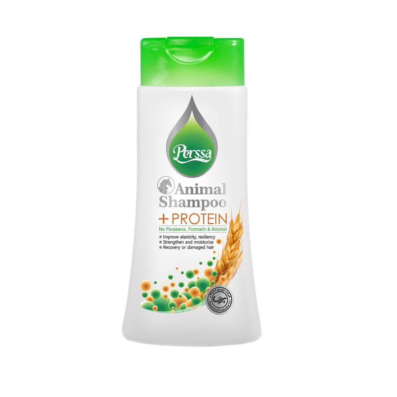 شامپو حیوانات پرسا مدل PROTEIN حجم 250 میلی لیتر